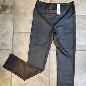 Glam faux leather leggings